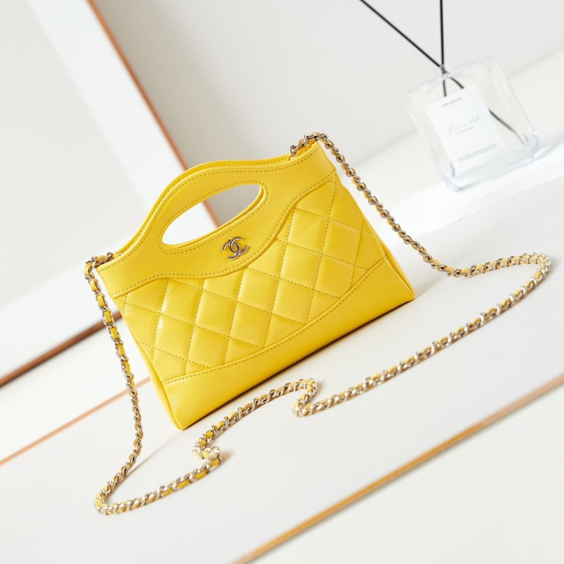 Ch*el top handle bags